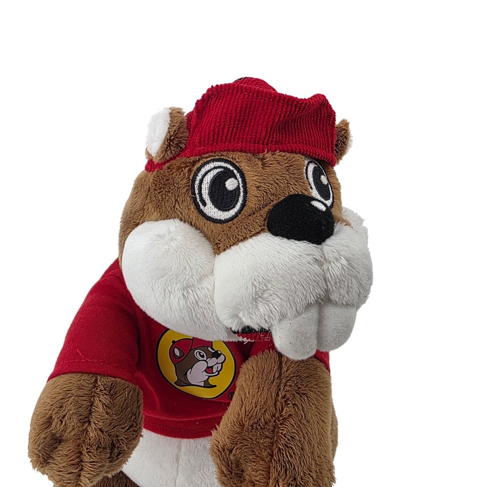 Buc ee's Beaver Plush Toy Red Hat Shirt Mascot‎ Stuffed Animal Kids - Picture 2 of 10